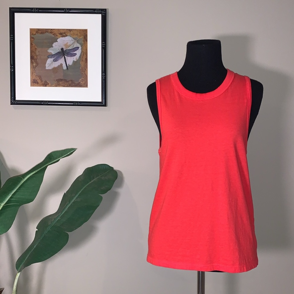 NWT Madewell Northside Vintage Muscle Tank, Bright Red, Size Small